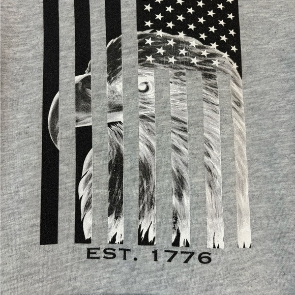American Legends Eagle Mens Pullover Hoodie Patriotic USA Pride American Flag 3X - Picture 2 of 7